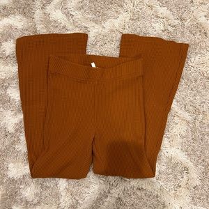 Aerie Flared Waffle Knit Pants